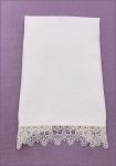 Linen & Mikado Lace Guest Towel